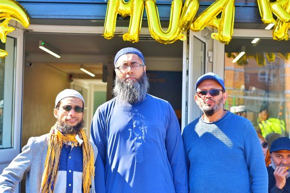 Imam Minar with his Team